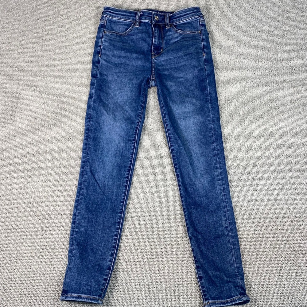 American Eagle Hi-Rise Jegging Womens 6 Short Blue Next Level Stretch Denim Jean